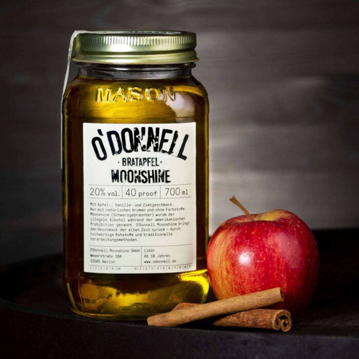 O'Donnell Moonshine „Bratapfel“ – Likör (700ml - 20% vol.)