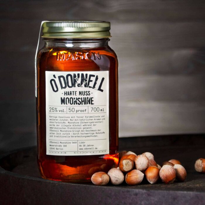O'Donnell Moonshine „Harte Nuss“ – Likör (700ml - 25% vol.)