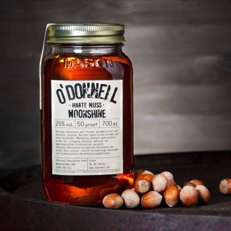 O'Donnell Moonshine „Harte Nuss“ – Likör (700ml - 25% vol.)