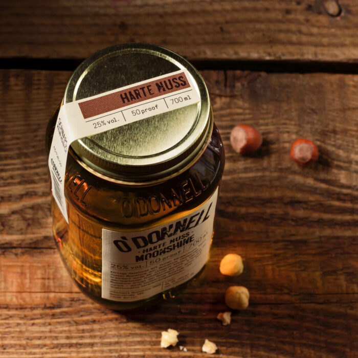 O'Donnell Moonshine „Harte Nuss“ – Likör (700ml - 25% vol.) – Bild 2