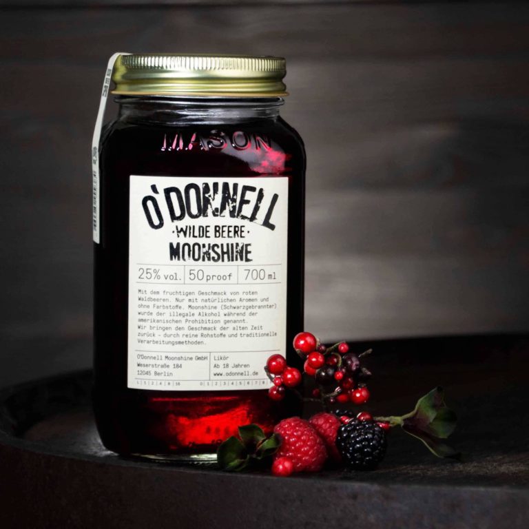 O'Donnell Moonshine „Wilde Beere“ – Likör (700ml - 25% vol.)