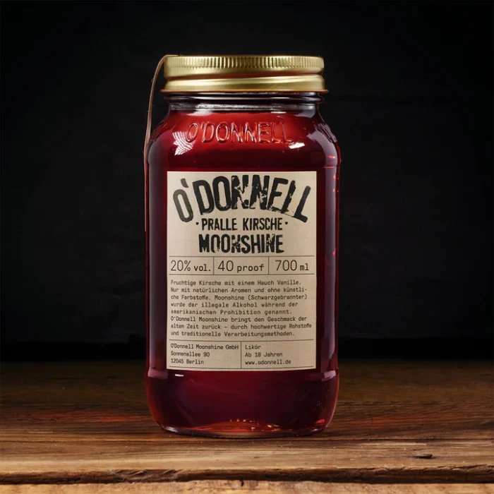 O'Donnell Moonshine „Pralle Kirsche“ (700ml - 20% vol.) – Bild 2