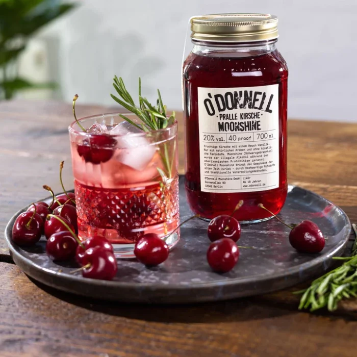 O'Donnell Moonshine „Pralle Kirsche“ (700ml - 20% vol.) – Bild 3
