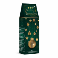 Tee-Adventskalender “Weihnachtskugel grün” mit 24 Pyramidenbeuteln einzeln im Sachet verpackt