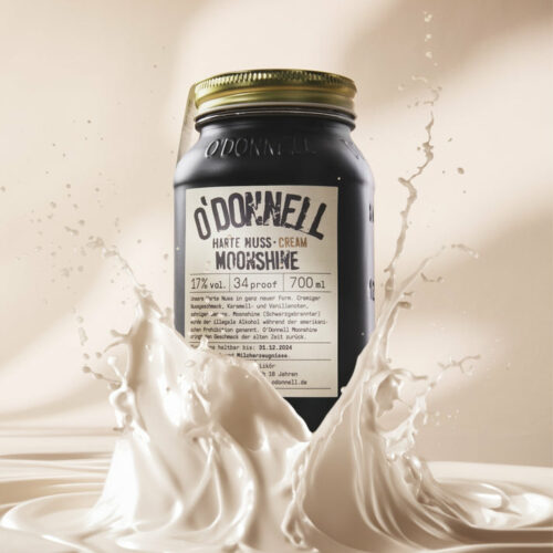 O'Donnell Moonshine „Harte Nuss Cream“ – Likör (700ml - 17% vol.) – Bild 2